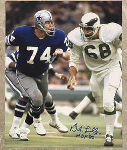 BOB LILLY HOF 80 Signed Autographed Auto 8x10 Photo Picture Dallas Cowboys JSA - Picture 1 of 3