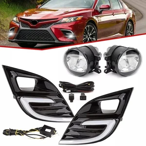 LED DRL Fog Light Turn Signals w/ Harness Kit For Toyota Camry SE XSE 2018-2020 - Bild 1 von 20