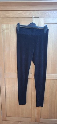 Marks and Spencer Women's Ribbed Velour Leggings Size 12 - Image 1 of 3
