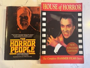 The Horror People (1977) & House of Horror Hammer Films Vintage Horror Books Lot - Picture 1 of 13
