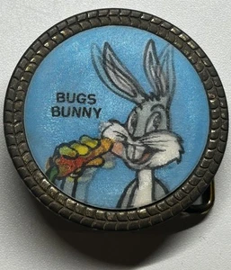 Raro Vintage Bugs Bunny Hebilla de Cinturón Diseño Lenticular Sin Marca - Imagen 1 de 5