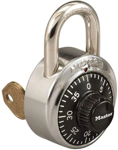 Combination Padlock with Key! Great for Schools, Gym, Work Lockers! - Picture 1 of 1