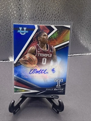 2022-23 Bowman’s Best U Khalif Battle On Card Auto Autograph Blue #1/150 - Image 1 of 2