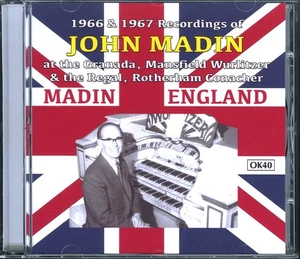 JOHN MADIN - Madin England CD [NEW] Mansﬁeld Wurlitzer/Rotherham Conacher - Picture 1 of 4