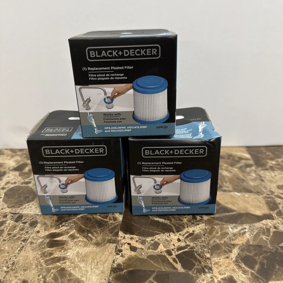 Black & Decker VPF20 Replacement Pleated Filter for Smartech Stick Vacuum B9