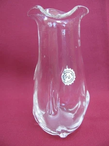 Silber Brook Art Glas 40er Jahre mundgeblasene Glasvase - Bild 1 von 3