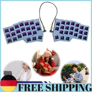 Split Keyboard Wired Hot Swap Support QMK/VIAL Customized PC Gamer Accessories - Bild 1 von 21