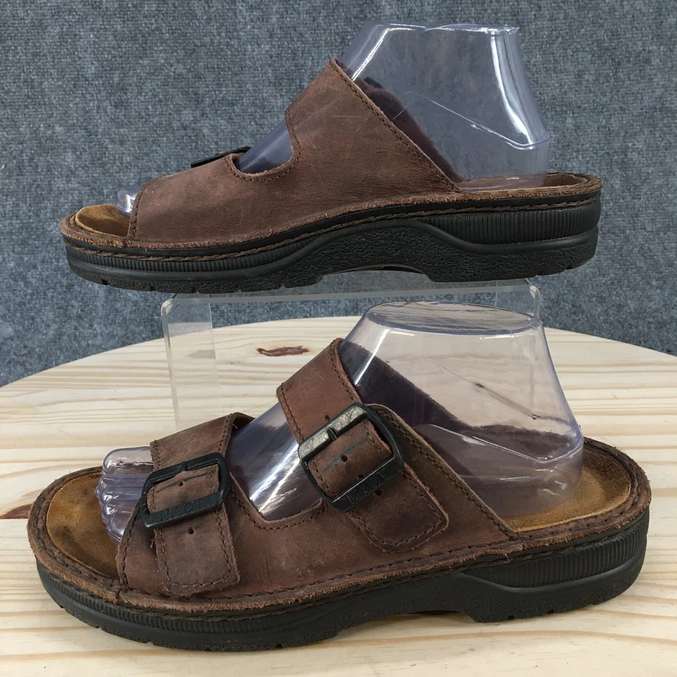 Sandalias Naot Mujer 40 Mikaela Informales Hebilla Correa Deslizable Cuero Marrón Foto 1 de 4