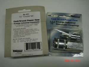 RBL Products 651 1/2" NPT Cock 'N Lock / Power Flow X-Large Pneumatic Couplings - Picture 1 of 1