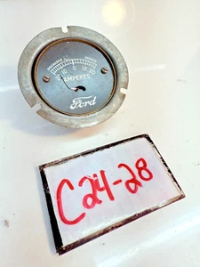 Vintage Original Antique Ford Model "A" / "T" AMPERES GAUGE AMP C24-28 - Picture 1 of 8