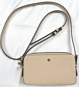 Kate Spade New York Mila Double Zip Crossbody Handtasche Beige - Bild 1 von 19