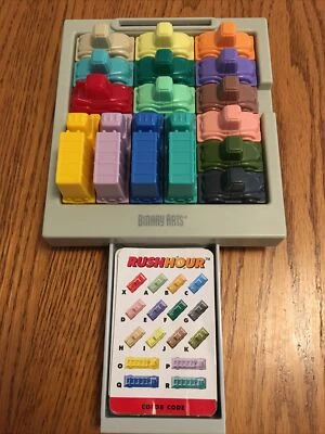 Vintage Binary Arts ThinkFun Rush Hour Traffic Jam Logic Car Game - Image 1 of 4