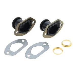 2 Set Chainsaw Exhaust Intake Manifold + Ring + Gasket Parts For 58CC 45CC 52CC - Picture 1 of 18