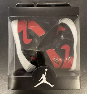 Nike Air Jordan 1 Crib Booty Patent Bred Size 3C Soft Bottom Red  AT3745-063