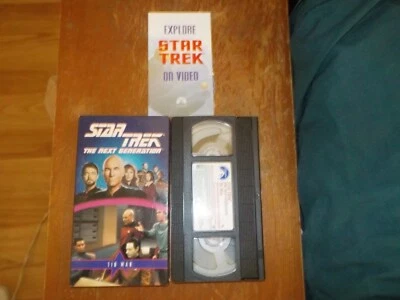 Star Trek TNG Next Generation Ep 68 Tin Man VHS Video Patrick Stewart + Catalog - Image 1 of 2