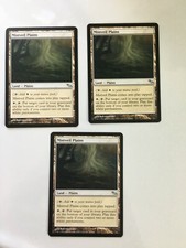 3x Mistveil Plains Shadowmoor Magic Mtg NEAR MINT