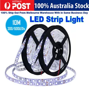 10M Flexible LED Light Strip 300/600 6000K Unit LEDs Waterproof DC12V Light Tape - Picture 1 of 10