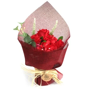 Lovely Standing Soap Flower Bouquet - Red, Weddings, gifts, Mothers. - Picture 1 of 5
