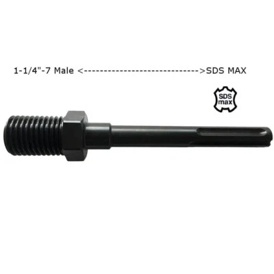 EDIAMONDTOOLS Core Drill Bit Adapter 1-1/4"-7 Male to SDS MAX
