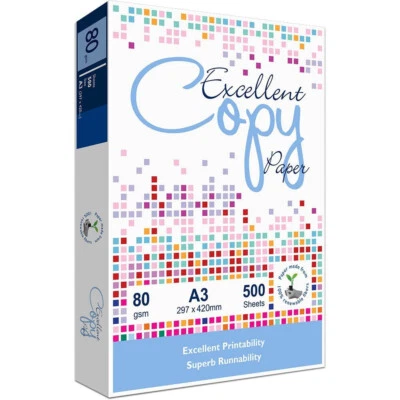 APRIL Excellent Copy Paper carta A3 42x29,7cm 80gr per ufficio stampa e fotocopie