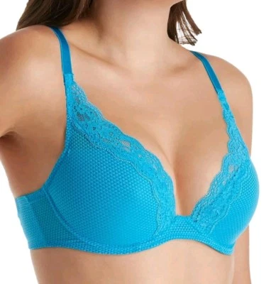 Passionata 5701 钢圈衬垫蓝色聚拢 T 恤文胸尺寸 34D — 第 1/2 张图片