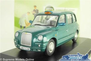 LTI LONDON TAXI MINI CAB TX4 MODEL CAR GREEN 1:43 SCALE OXFORD TX4007 K8 - Picture 1 of 4