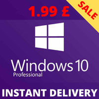 INSTANT WINDOWS 10 PRO Professional 32 | 64-BIT Activation Key | Win 10 Pro | 