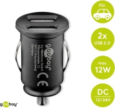 12V Doppel Dual USB Auto Ladegerät Zigarettenanzünder KFZ Ladeadapter Steckdose - Bild 1 von 4