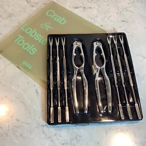 RSVP Crab And Lobster Tools 8 Piece Seafood Cracking Set Nut Crackers - Picture 1 of 4