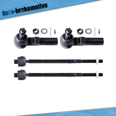 4x Inner &Outer Tie Rod Ends Links For 2006 2007-2011 Cadillac DTS Buick Lucerne - Image 1 of 4