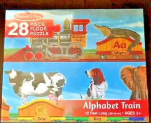 Alphabet Train Floor Puzzle 28 Pieces New and Sealed Melissa and Doug 10 ft long - Picture 1 of 4