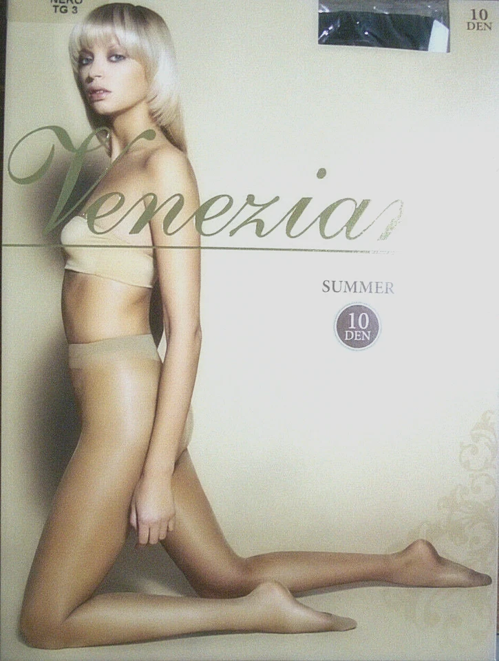  Veneziana Summer 10 Den Strumpfhose Größe M Farbe Schwarz - Bild 1 von 1