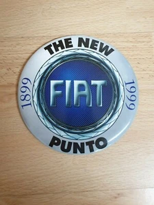 The New Fiat Punto 1899-1999 Large PIN BADGE PIN VINTAGE VEHICLE AD PROMO - NEW - Picture 1 of 3