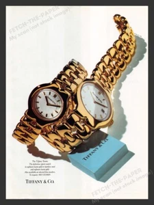 Tiffany & Co. Tesoro Watch Gold 1990s Print Advertisement Ad 1990 - Picture 1 of 1