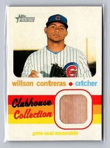 Topps Heritage 2020 - #CCR-WC Wilson Contreras (reliquia) - murciélago Clubhouse - Imagen 1 de 2