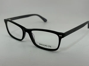 Brooklyn Eyewear - D125 BLACK 54-17-140 Rectangle Eyeglass Frames - Foto 1 di 6