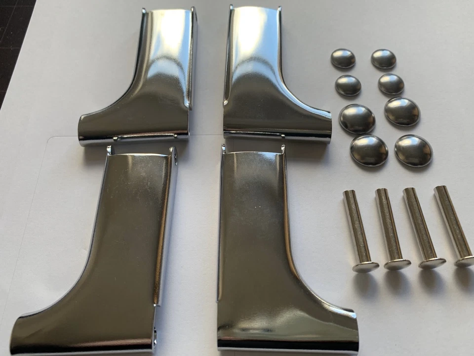 SILVER CROSS MUÑECAS CRUZADAS PLATEADAS PIEZAS DE COCHE DE COCHE - KIT DE REMACHES Y GORRAS CHASSI GRILLETES