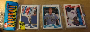 1990 Fleer Pack Scott Bailes Indians Jeff Peterek Brewers Sammy Sosa White Sox - Picture 1 of 2