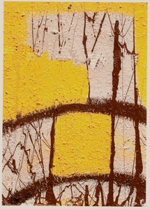 Paul Chirumbolo SIGNED - YELLOW ABSTRACT #1 - Archival Fine Art Greeting Card