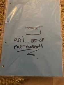Honda CB750K (dealer)Pre Delivery Inspection(PDI)Manual,genuine Factory Honda - Picture 1 of 7