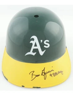 Ben Grieve Signed Athletics Batting Helmet Inscribed "98 AL ROY" (Schwartz) - Picture 1 of 6