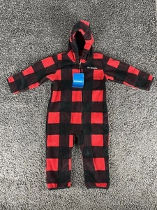 Columbia Snowtop II Bunting Red And Black Plaid Zip Size 12-18 Youth NWT - Picture 1 of 10