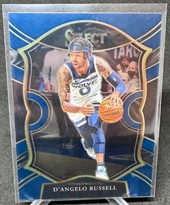 2020-21 Panini Select Concourse Blue D'Angelo Russell #18 Minnesota Timberwolves - Bild 1 von 3