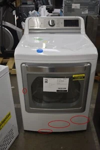 LG DLEX7880WE 27" White Front Load Electric Dryer #110815 - Picture 1 of 10