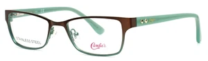 CANDIE'S CA0501 047 Brown Green Womens Rectangle Eyeglasses 48-17-130 B:29 - Picture 1 of 15