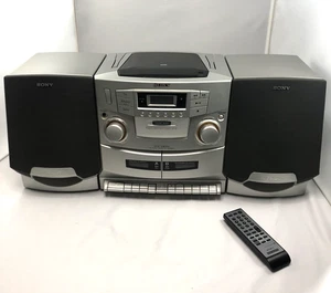 Sony CFD-ZW755 CD AM/FM Radio Duo Kassettenrecorder mit Fernbedienung - Bild 1 von 20