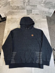 Volcom Hoodie Sweatshirt Men’s Medium Black Y2K Skate Pocket Excellent Shape - Picture 1 of 9