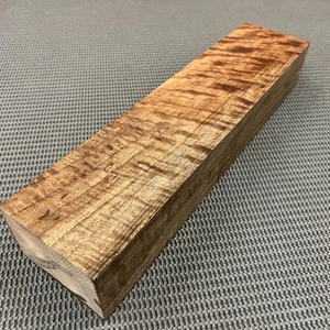 B405 Curly Bastogne Walnut Block Carving Craft Knife Handle Game Call 15.3" - Picture 1 of 15