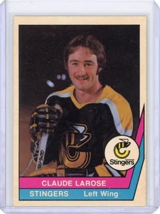 1977-78 O-PEE-CHEE CLAUDE LAROSE 43 CINCINNATI STINGER WHA WIE ABGEBILDET FLACHER 1 $ VERSAND - Bild 1 von 2