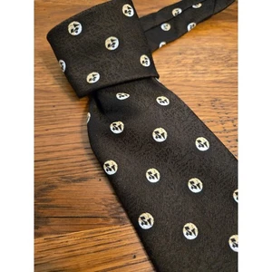 Andhurst Herren Krawatte Krawatte braun klassisch Seide Karriere formell 4 1/2" x 55" Vintage - Bild 1 von 5